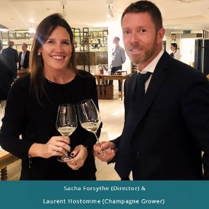 Sacha Forsythe (Director) and Laurent Hostomme (Champagne Grower) 