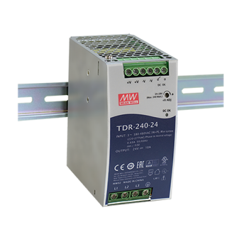240W 48VDC 5A Three Phase PFC Industrial DIN Rail Power Supply