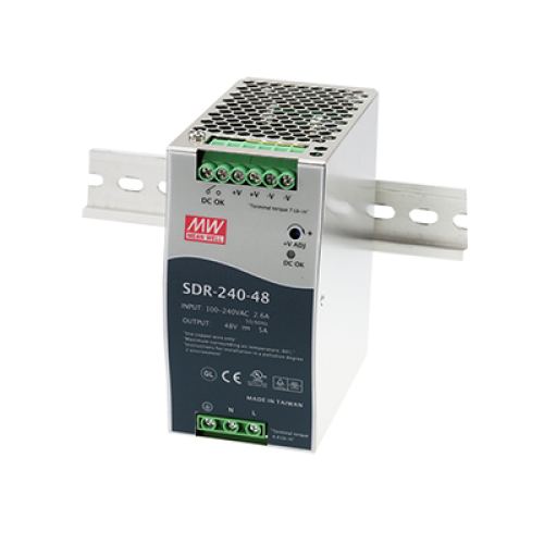 240W 24VDC 10A PFC Industrial Din Rail Power Supply