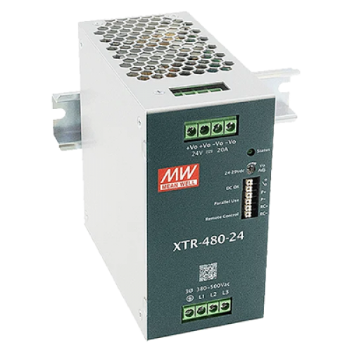 360W 3-Phase Input 12VDC 30A Industrial DIN Rail Power Supply with Push In Terminals