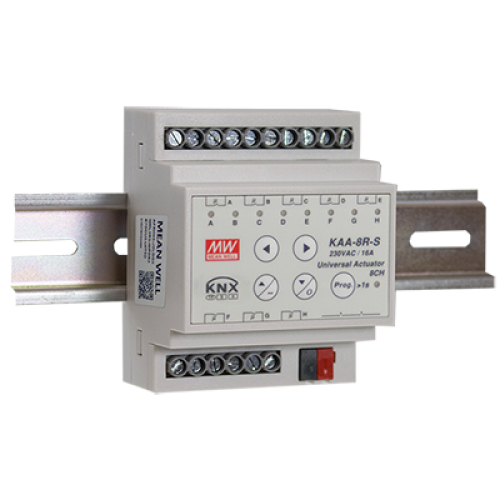 8 Channel 16A Per Channel KNX Actuator with Remote On-Off and KNX Secure Function
