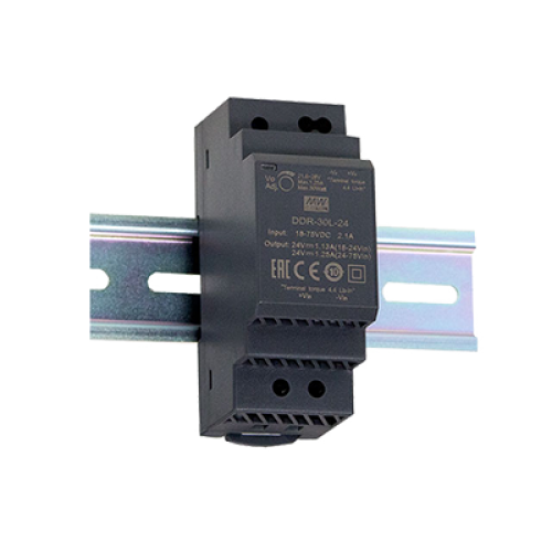 30W 18 ~ 75VDC Input 24VDC Output DIN Rail Converter
