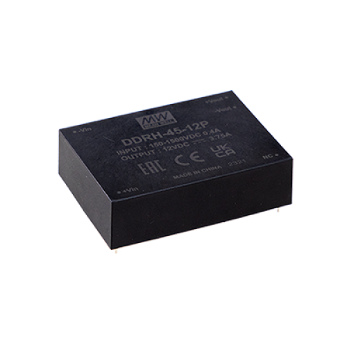 45W 12VDC 3.75A Wide Input PCB Mount DC-DC Converter